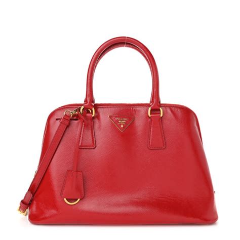 Prada Large Saffiano Vernice Promenade Tote 